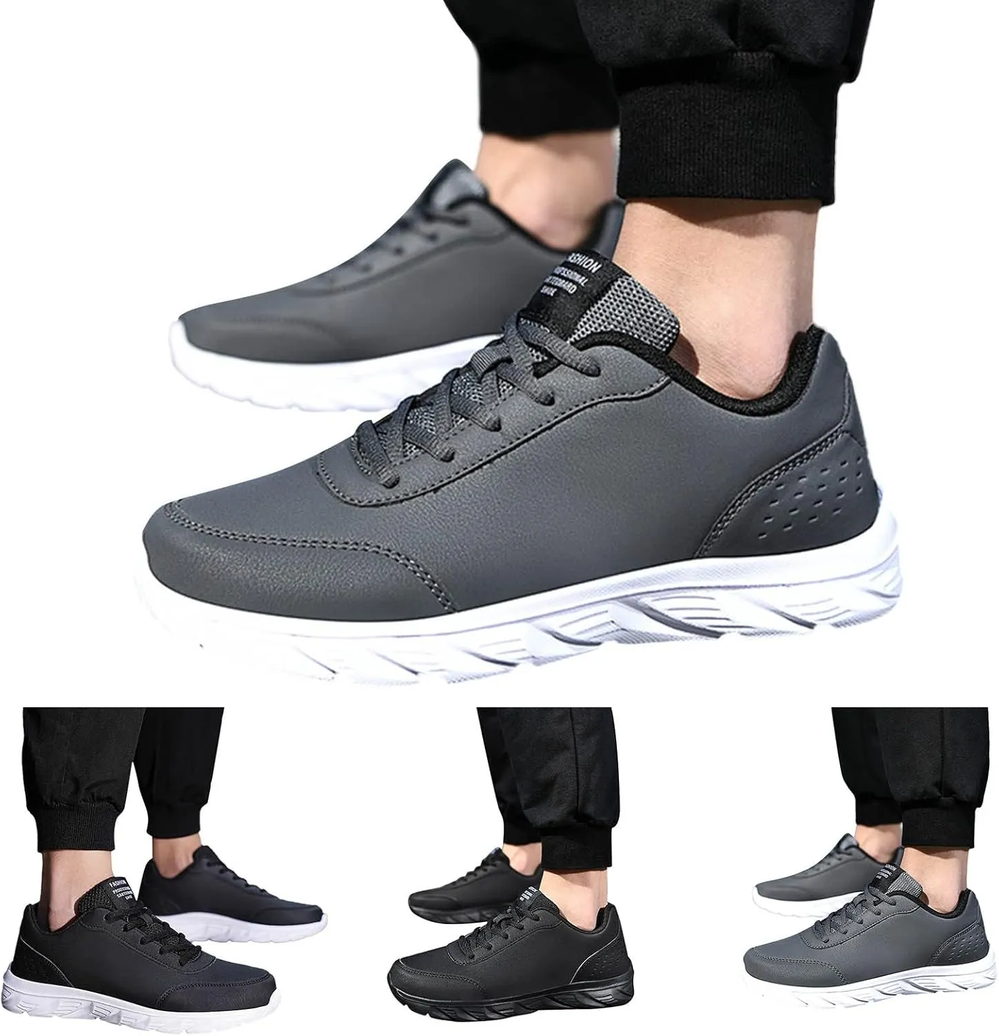 Men's Shoes Men's Black Dress Shoes Lightweight Breathable Walking Shoes Gym Tennis Athletic Barefoot Men