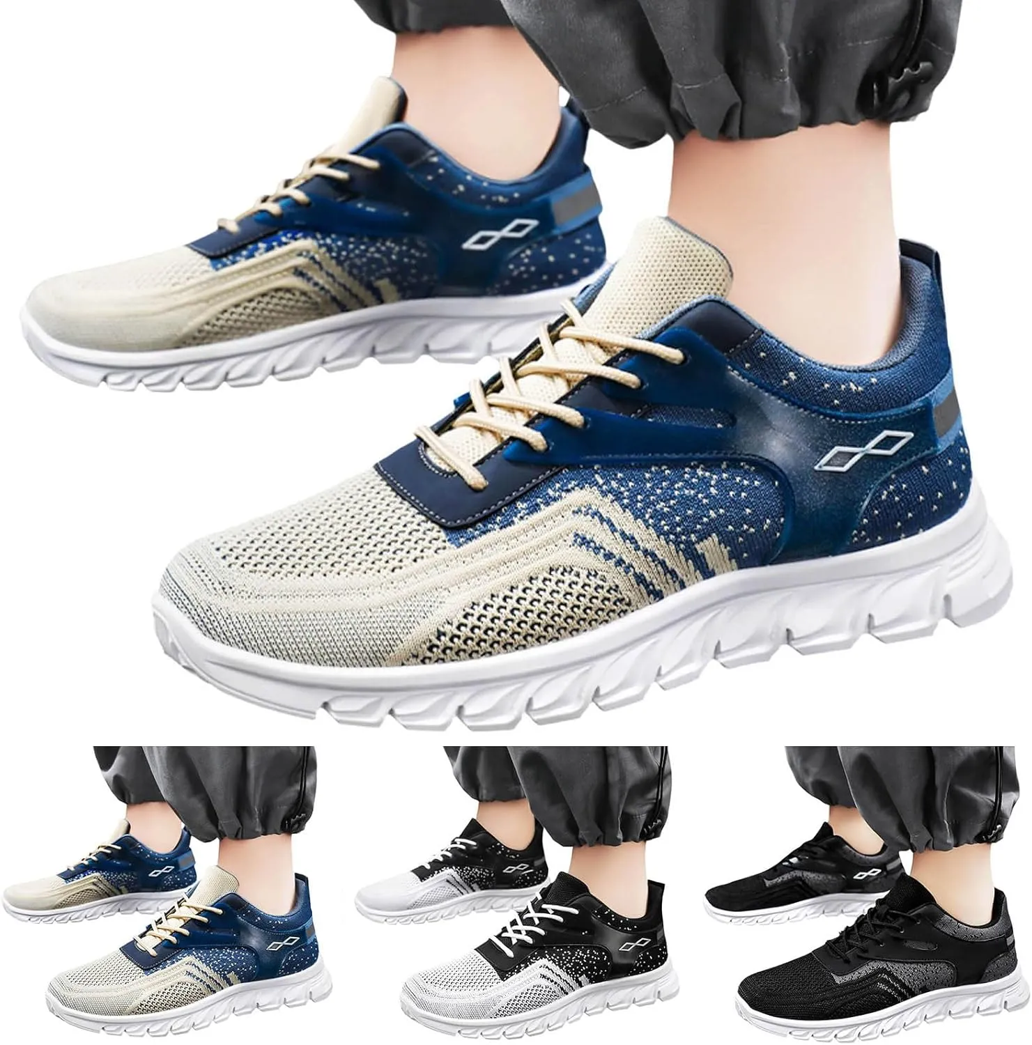 Mens Shoes Men’s Shoes Casual Shoe Fashion Sneaker Black Dress Breathable Mesh Fashion Sneakers Slip on Slip on Men
