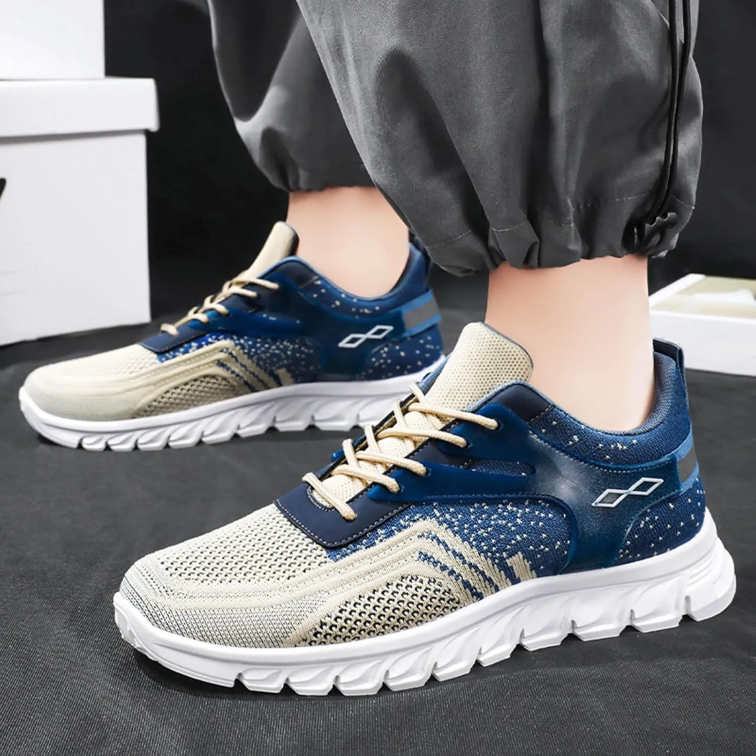 Mens Shoes Men’s Shoes Casual Shoe Fashion Sneaker Black Dress Breathable Mesh Fashion Sneakers Slip on Slip on Men