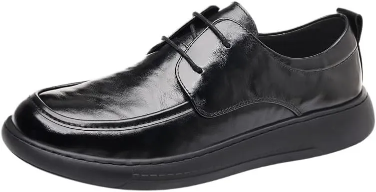 Men's Slim Fit Derby Dress Shoes Contemporary Style with Flexible Outsole for Business Meetings & Cocktail Parties