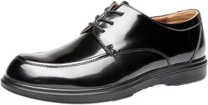 Men's Stylish Hybrid Business Shoes Leather Oxford Sneakers with Breathable Perforations & Shock-Absorbing Midsole