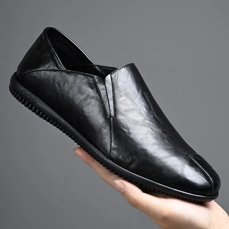 Men's Versatile Oxford Dress Shoes Business Formal Slip-Resistant Sole Genuine Leather Upper Office Wear