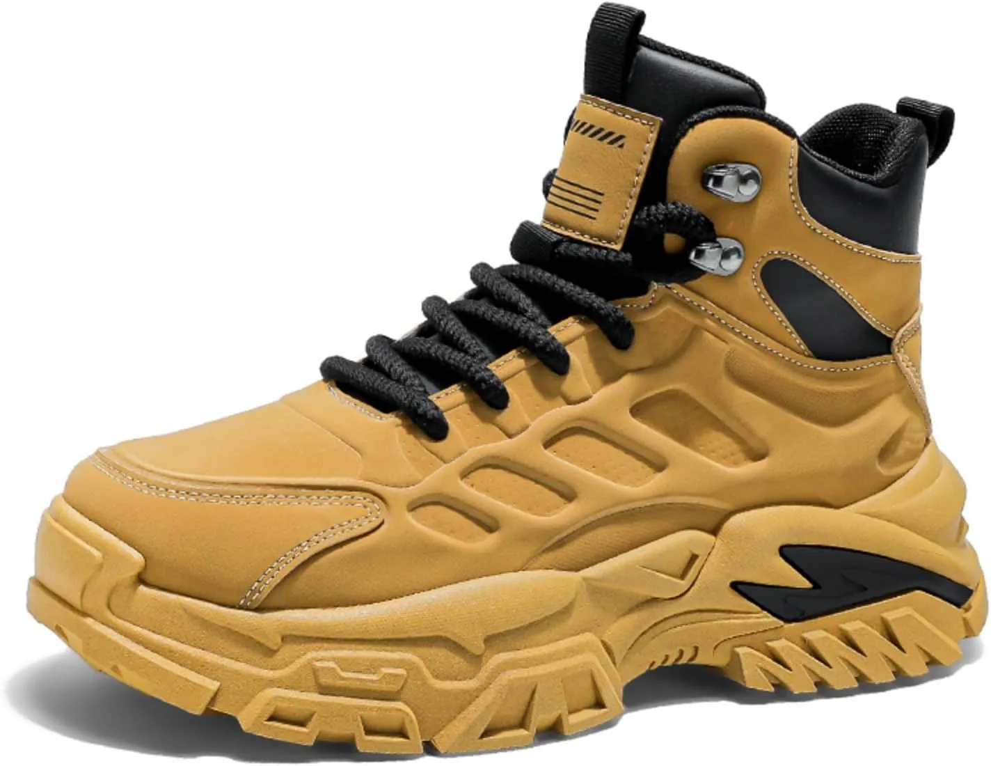 Men'S Waterproof Hiking Boots High Top - Non-Slip Durable Outdoor Sport Shoes With Shock Absorption For Camping/Travel Trail-Running & Comfort