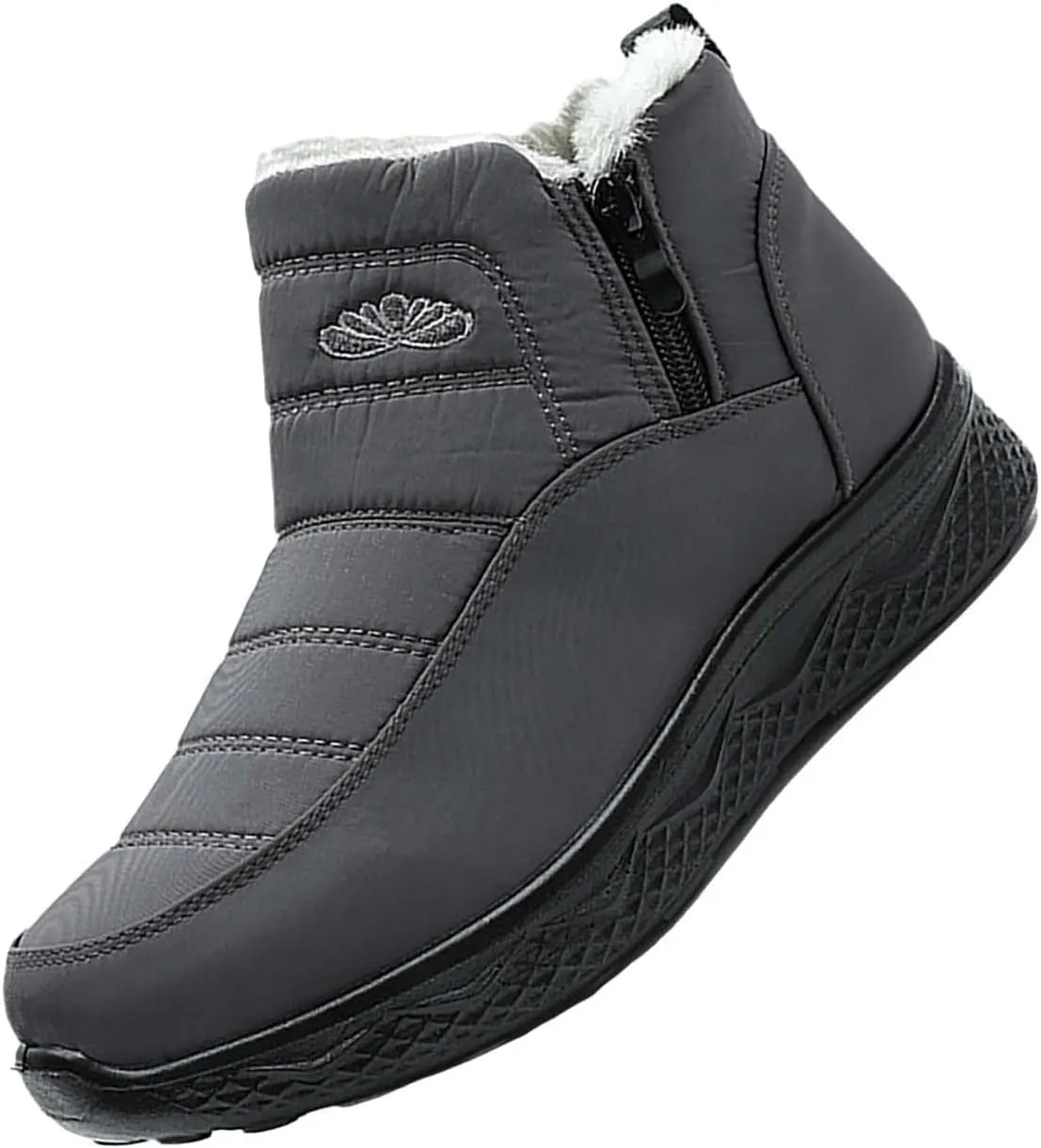 Mens Winter Boots Knee High Fur Lined Slip-Ons Women's Snow Boots Warm Non Slip Walking Shoes for Women Fashion High Top Boots Big and Tall Winter Booties