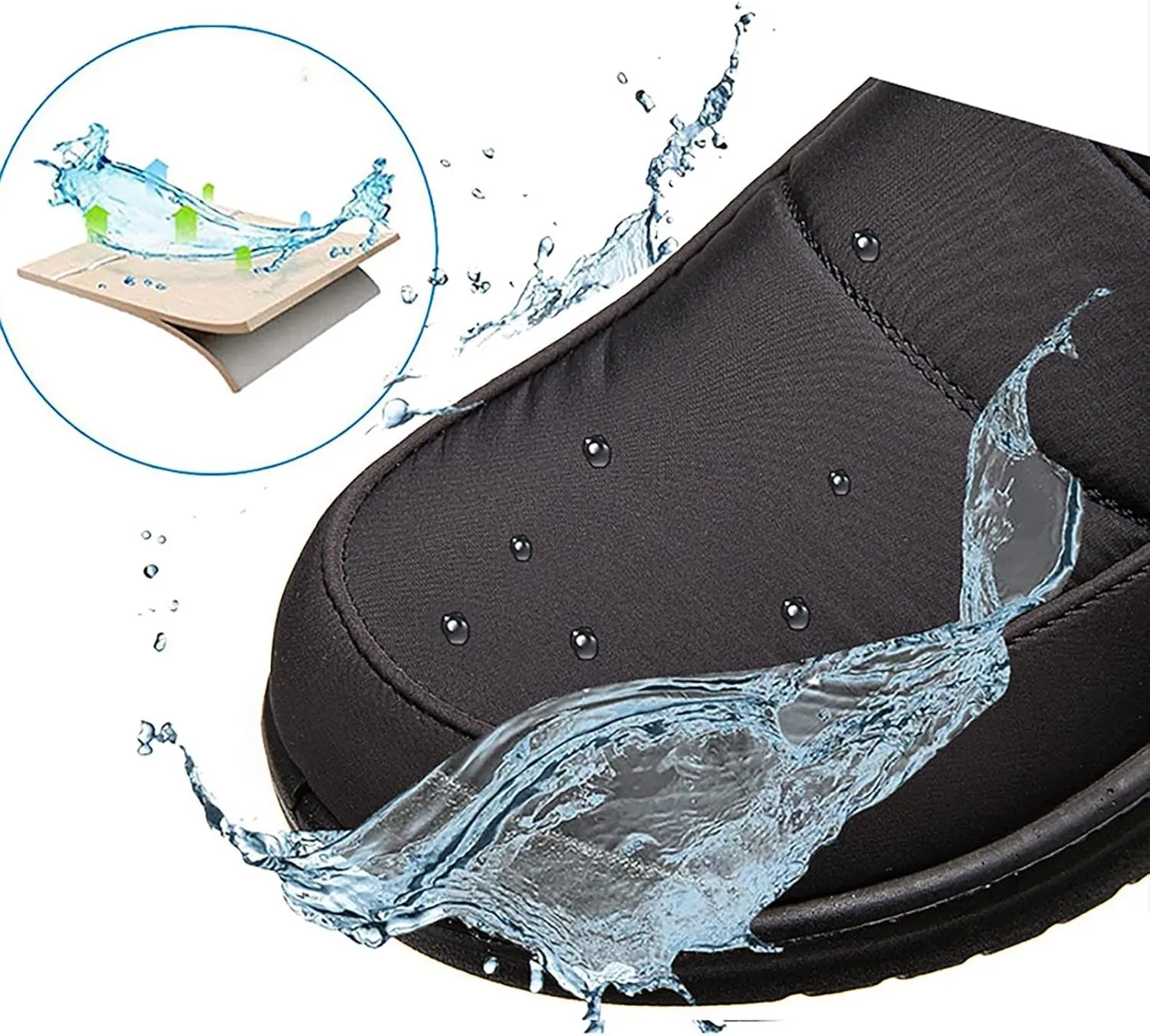 Mens Winter Boots Knee High Fur Lined Slip-Ons Women's Snow Boots Warm Non Slip Walking Shoes for Women Fashion High Top Boots Big and Tall Winter Booties