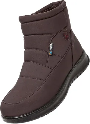 Mens Winter Boots Knee High Fur Lined Slip-Ons Women's Snow Boots Warm Non Slip Walking Shoes for Women Fashion High Top Boots Big and Tall Winter Booties