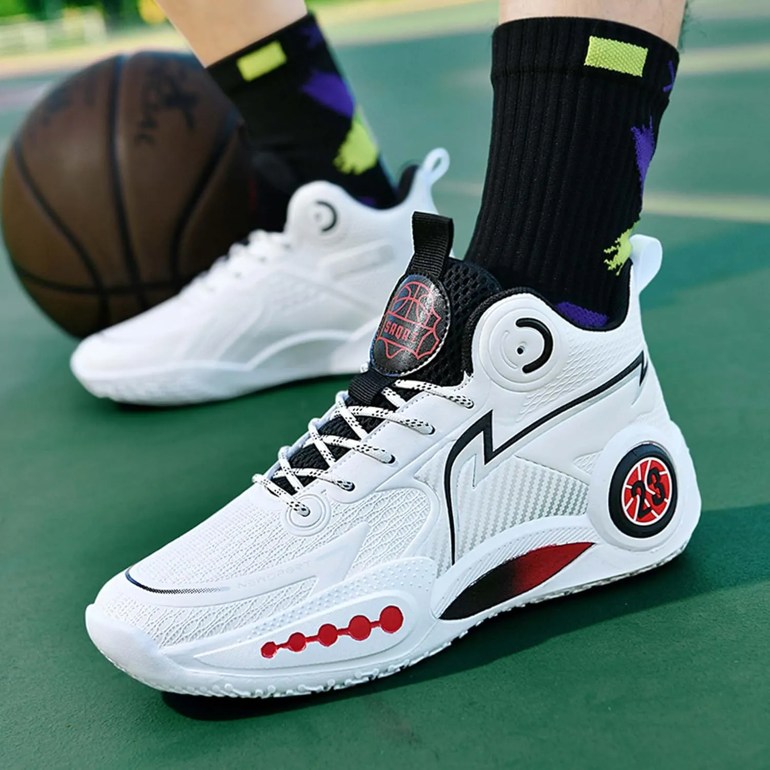 Men's Women's Basketball Shoes Anti-Slip Professional Training Running Sneakers Outdoor Casual Walking Tennis Shoes