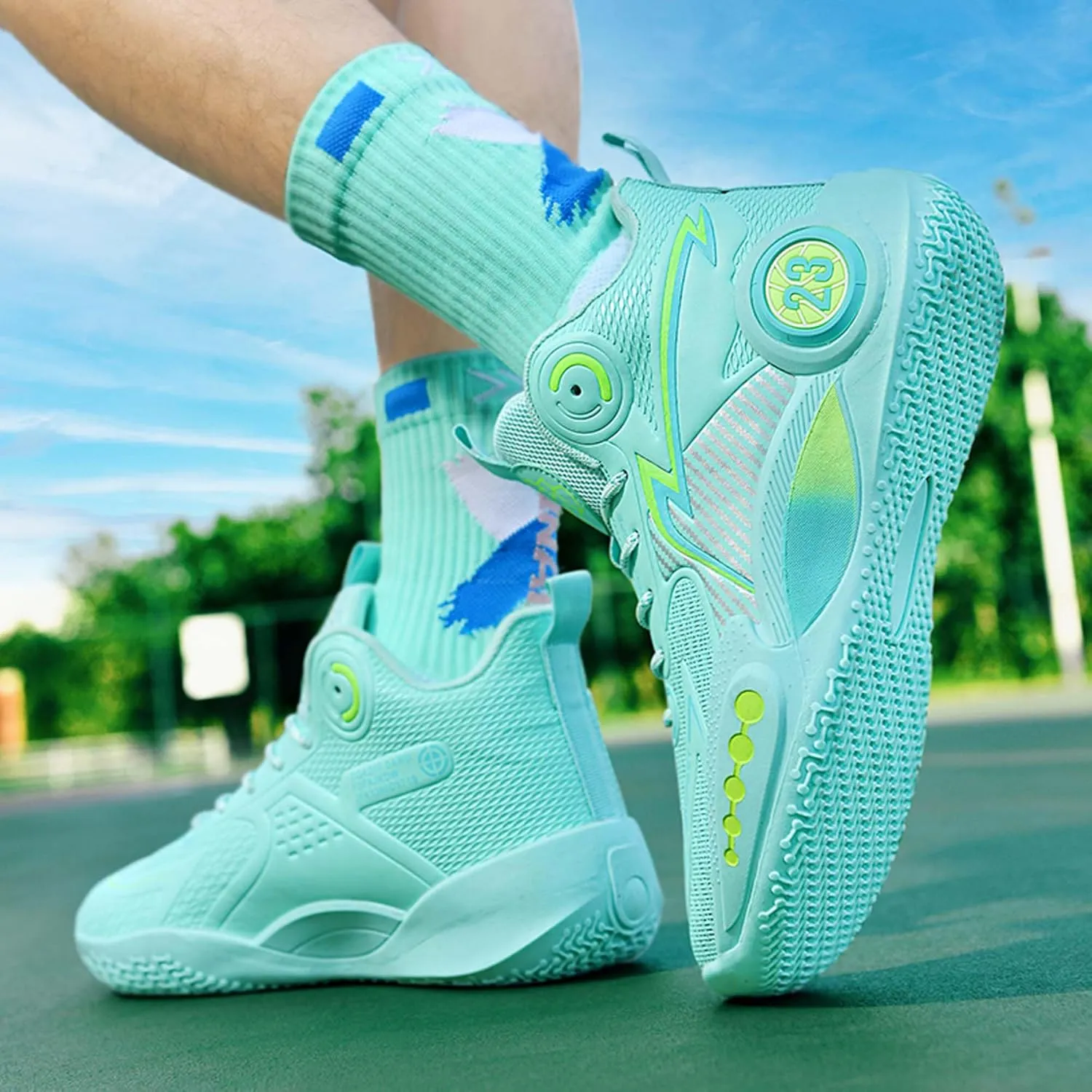 Men's Women's Basketball Shoes Anti-Slip Professional Training Running Sneakers Outdoor Casual Walking Tennis Shoes