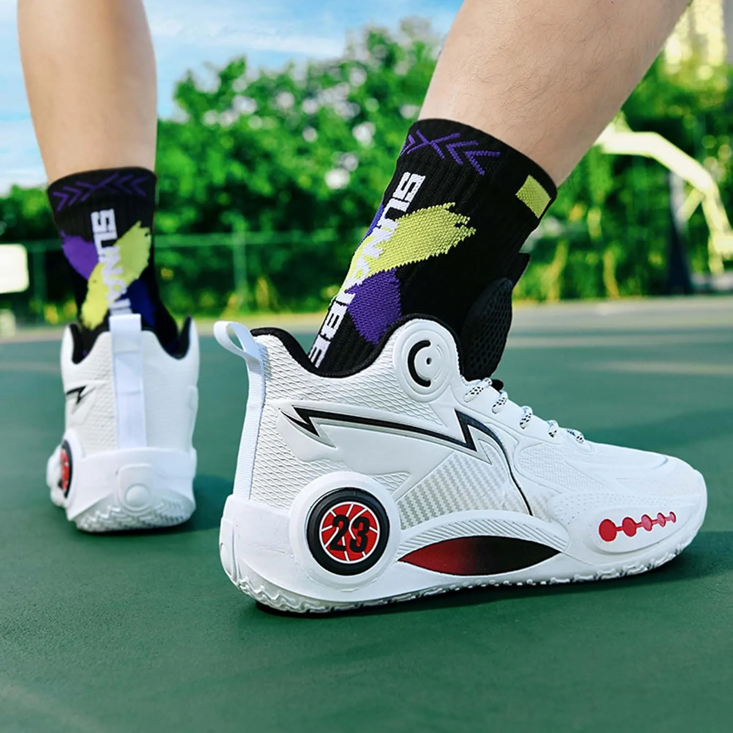 Men's Women's Basketball Shoes Anti-Slip Professional Training Running Sneakers Outdoor Casual Walking Tennis Shoes