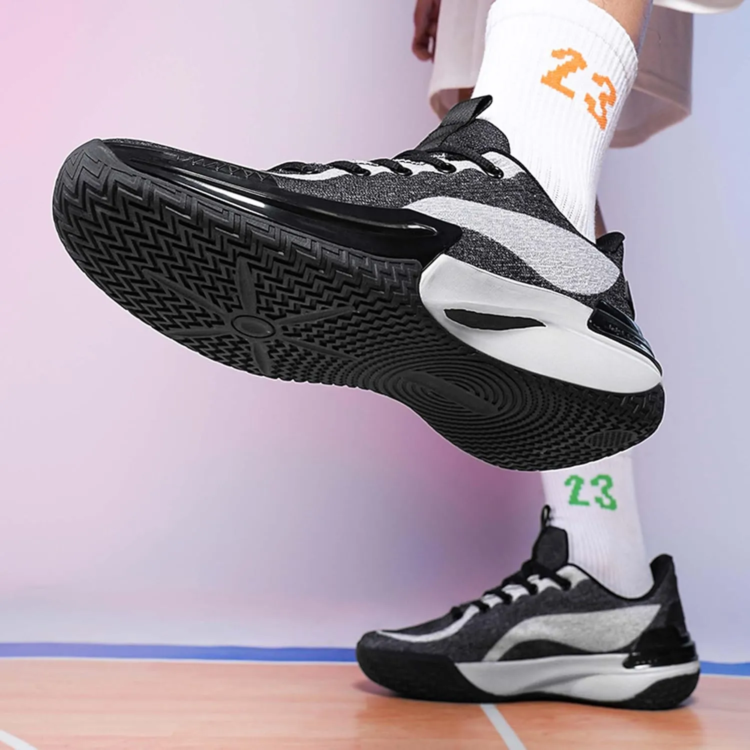 Men's Women's Basketball Shoes Breathable Fashion Sports Running Shoes Outdoor Anti-slip Cushion Training Sports Shoes Street Personalized Basketball Sneakers
