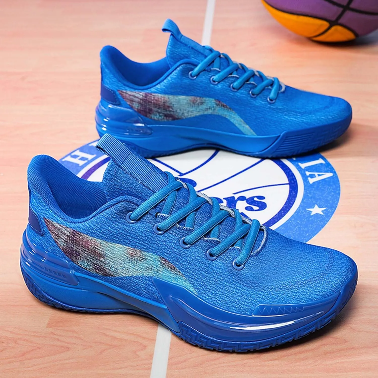 Men's Women's Basketball Shoes Breathable Fashion Sports Running Shoes Outdoor Anti-slip Cushion Training Sports Shoes Street Personalized Basketball Sneakers