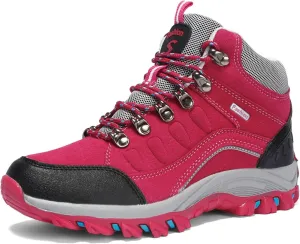 Men's Women's Non-slip Climbing Shoes Outdoor Hiking Travel Lace-up Boots Breathable Comfortable Walking Boots Rubber Outsole Non-slip Boots