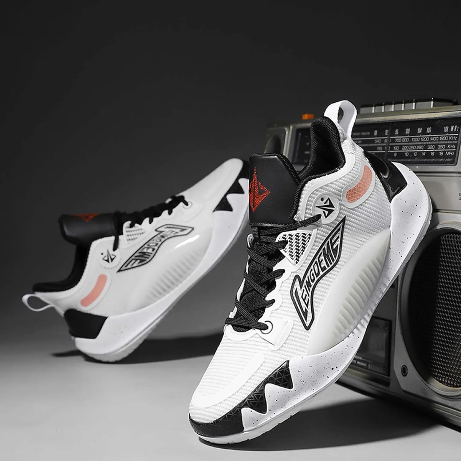 Men's Women's Unisex High Top Basketball Shoes with Arch Support and Non-Slip Design,Outdoor Walking Running Training Fitness Casual Fashion Sneakers