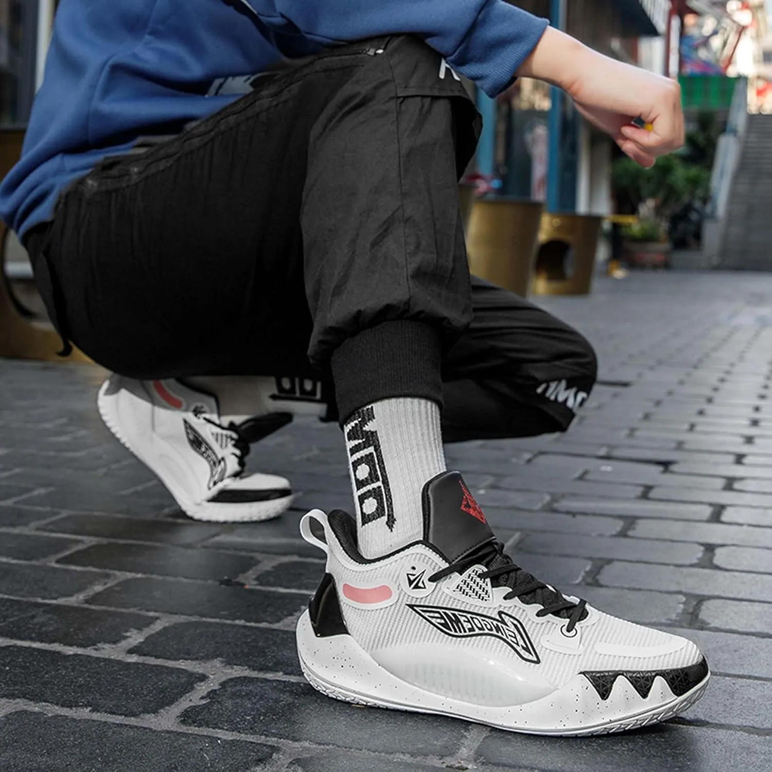 Men's Women's Unisex High Top Basketball Shoes with Arch Support and Non-Slip Design,Outdoor Walking Running Training Fitness Casual Fashion Sneakers