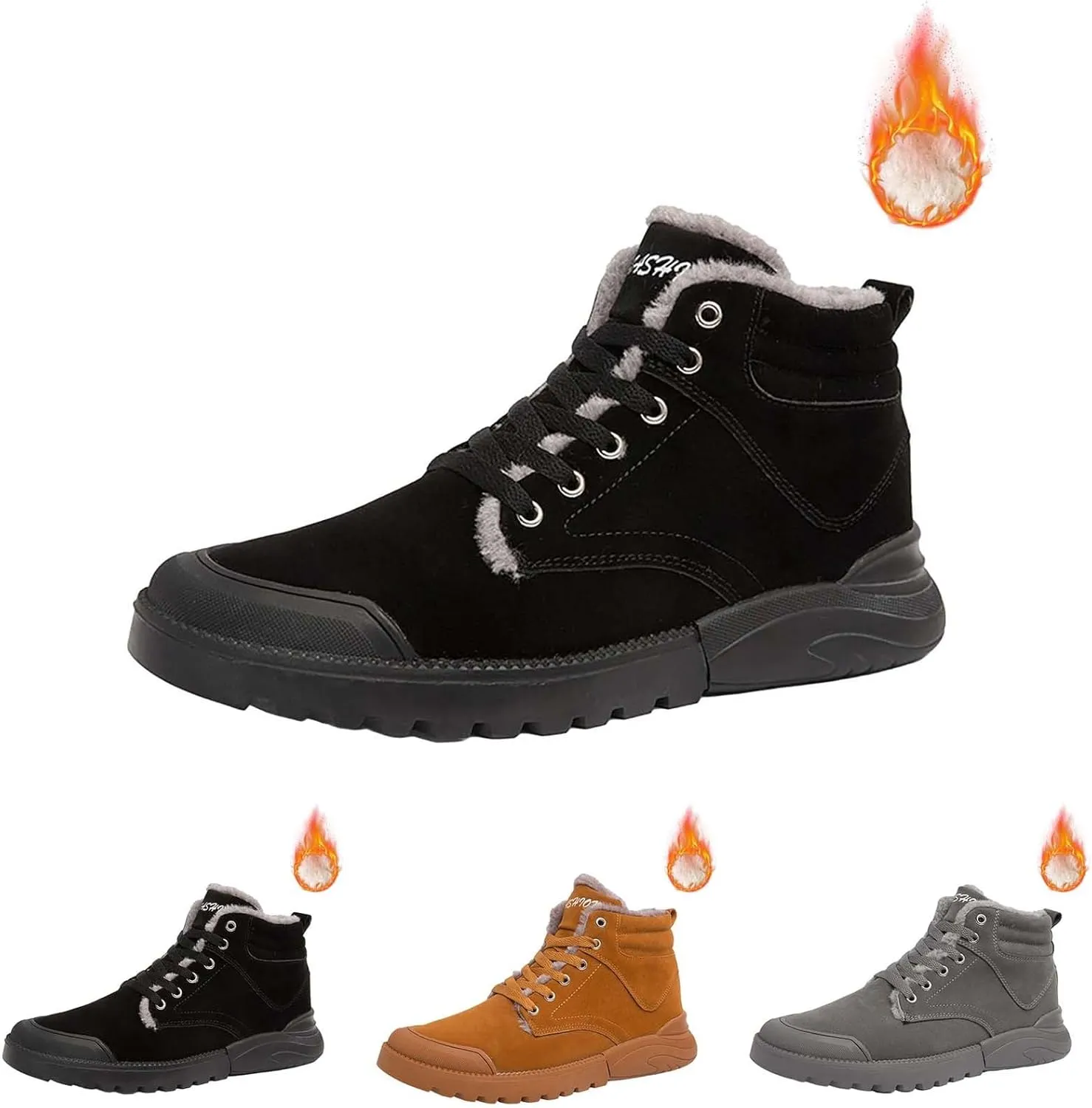 Mens Work Boots Composite Hiking Sneakers Warm Ankle Womens Workout Shoes Insulated Composite Safety Toe Waterproof Industrial Casual Hike Grounded Footwear