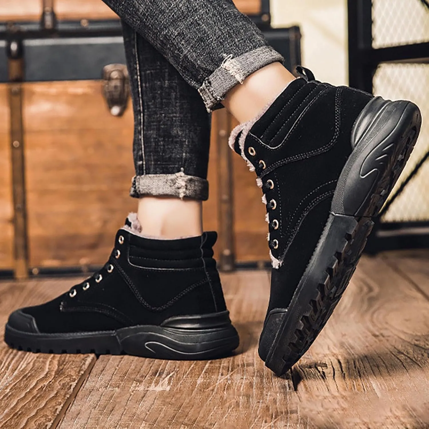 Mens Work Boots Composite Hiking Sneakers Warm Ankle Womens Workout Shoes Insulated Composite Safety Toe Waterproof Industrial Casual Hike Grounded Footwear