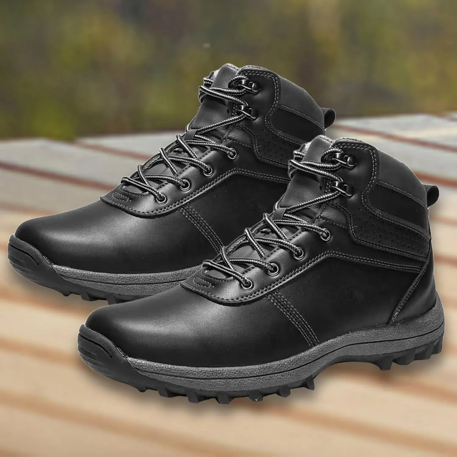 Mens Work Boots Slip On Hiking Sneakers Shoes Slip On Workout Shoes for Women with Zipper Outdoor Bota Waterproof Breathable Lightweight Hike Grounded Footwear