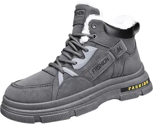 Men's Work Boots Slip On Hiking Sneakers Women's Slip On Warm Womens Working Shoes Waterproof Non Slip Shoes Food Service Waterproof Hike Grounded Footwear