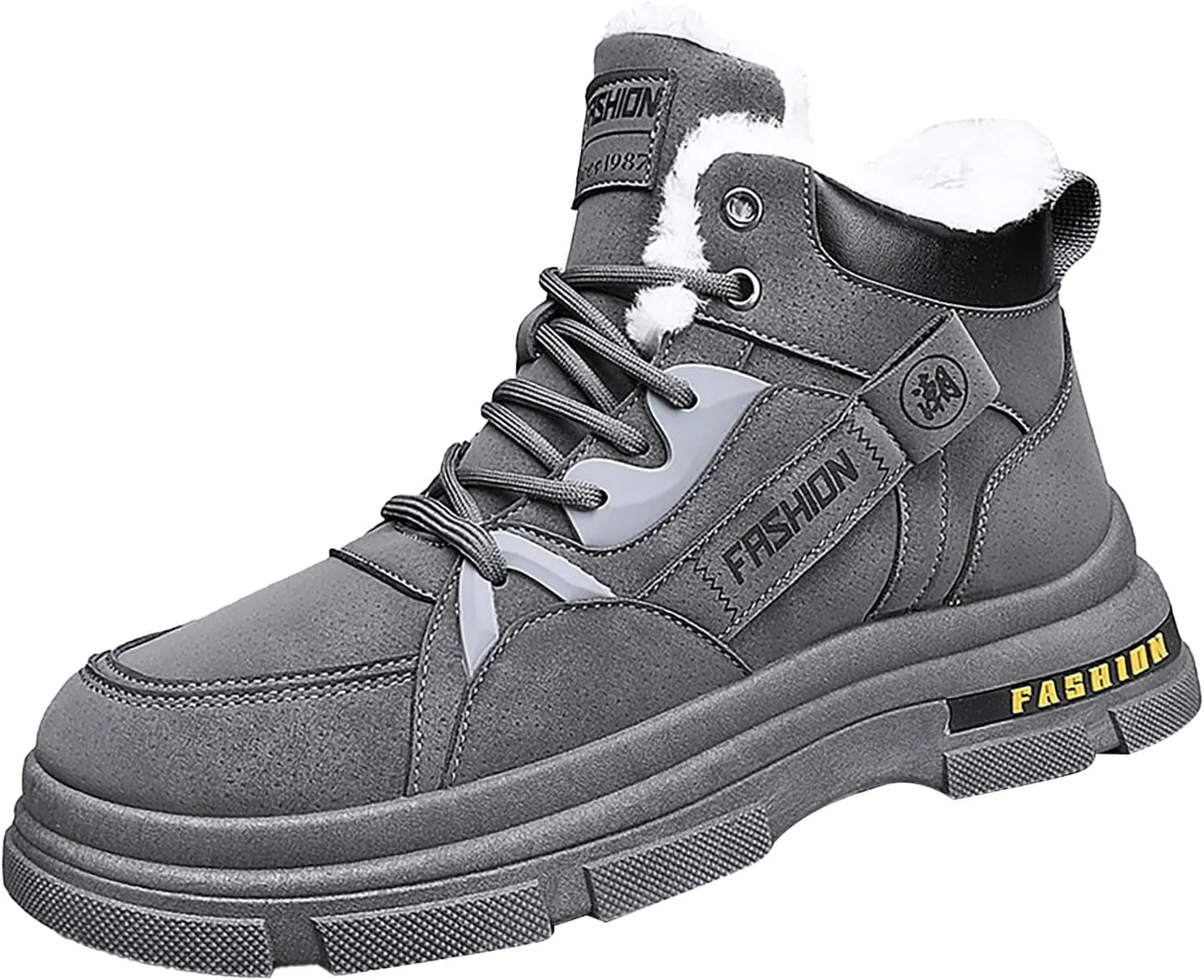 Men's Work Boots Slip On Hiking Sneakers Women's Slip On Warm Womens Working Shoes Waterproof Non Slip Shoes Food Service Waterproof Hike Grounded Footwear