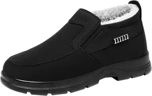 Men's Work Boots Steel Toe Hiking Sneakers Shoes Warm Fur Lined Women Working Shoes Waterproof Outdoor Botas Waterproof Soft Toe Work Hike Grounded Footwear