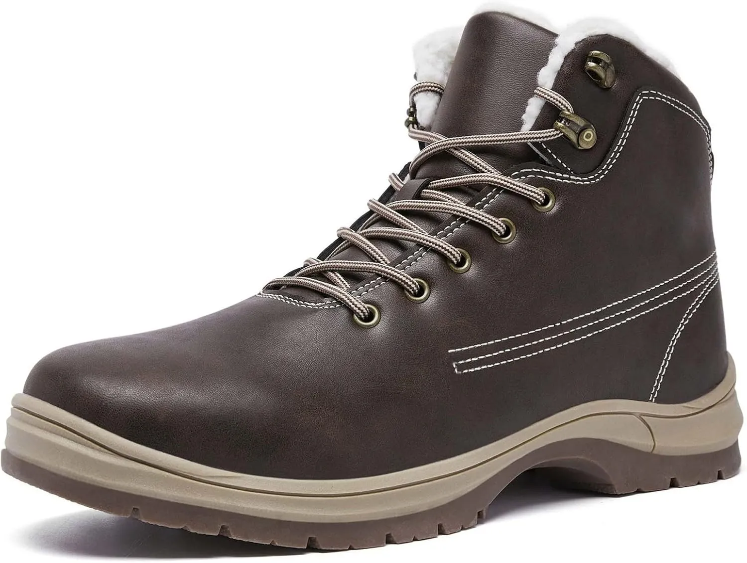 Mens Work Boots Wide Width Hiking Sneakers Ankle Booties Workout Shoes for Women Slip Resistant Waterproof Platform Botas Slip Resistant Hike Grounded Footwear