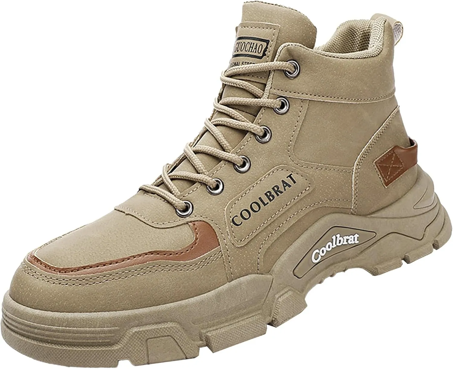 Men's Work Boots Wide Width Hiking Sneakers Warm Fur Lined Women's Working Shoes Nonslip Lightweight Outdoor Botas Mid Ankle Work Casual Hike Grounded Footwear