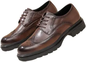 Modern Brogue Derby Shoes for Men Anti-Odor Technology Business Casual Office Wear Formal Gatherings Flexible Outsole
