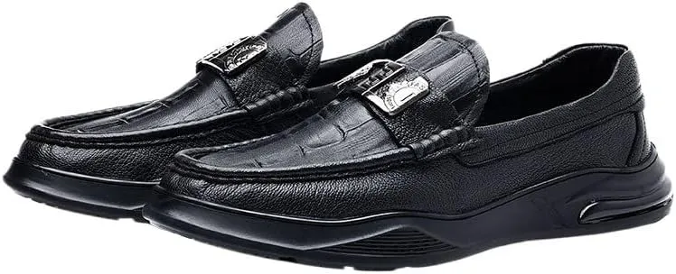 Modern Medallion Toe Derby Dress Shoes Genuine Leather Construction Wedding Ceremonies Job Fairs Cushioned Orthotic
