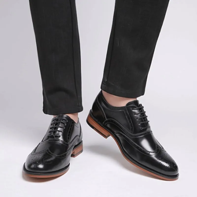 Modern Men's Transitional Dress Shoes Oxford-Style Sneakers with Orthopedic Support & Slip-Resistant Outsole