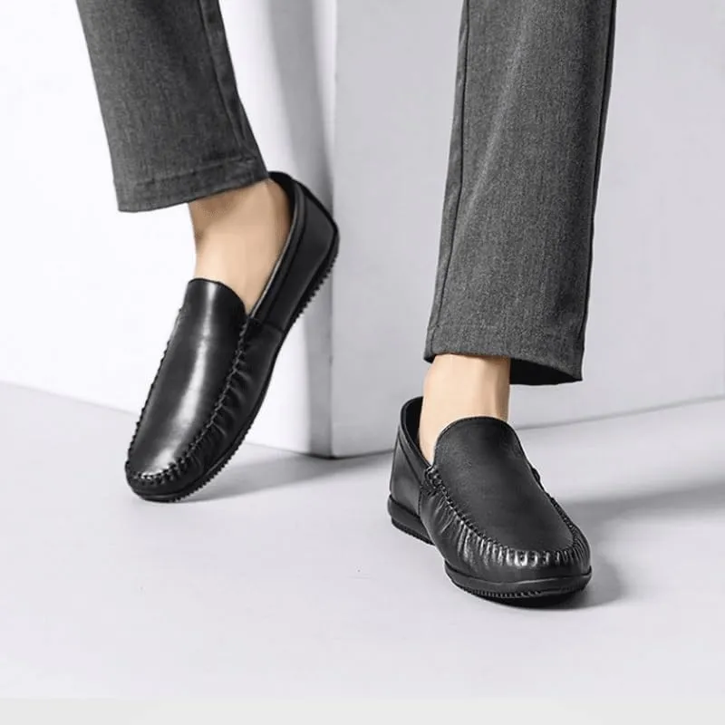 Modern Men's Wingtip Brogue Oxford Shoes for Professional Formal Wear, Breathable Leather Dress Shoes with Memory Foam Padding(Genuine Leather)