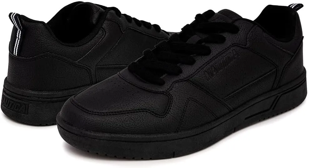 Nautica Men's Classic Low-Top Sneakers  Retro Lace-Up Casual Shoes for Tennis and Basketball-Inspired Style