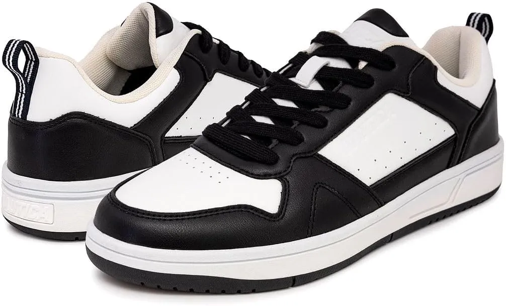 Nautica Men's Classic Low-Top Sneakers  Retro Lace-Up Casual Shoes for Tennis and Basketball-Inspired Style
