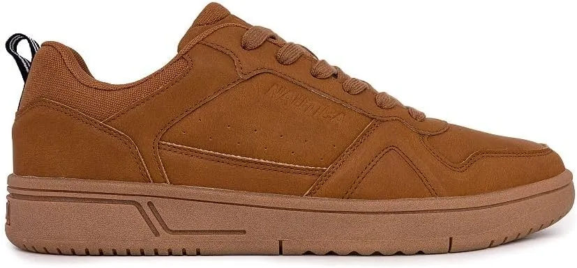 Nautica Men's Classic Low-Top Sneakers  Retro Lace-Up Casual Shoes for Tennis and Basketball-Inspired Style