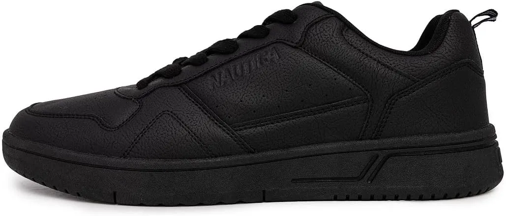 Nautica Men's Classic Low-Top Sneakers  Retro Lace-Up Casual Shoes for Tennis and Basketball-Inspired Style