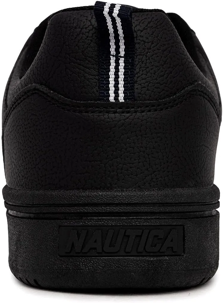 Nautica Men's Classic Low-Top Sneakers  Retro Lace-Up Casual Shoes for Tennis and Basketball-Inspired Style