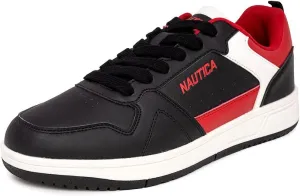 Nautica Men's Classic Low-Top Sneakers  Retro Lace-Up Casual Shoes for Tennis and Basketball-Inspired Style