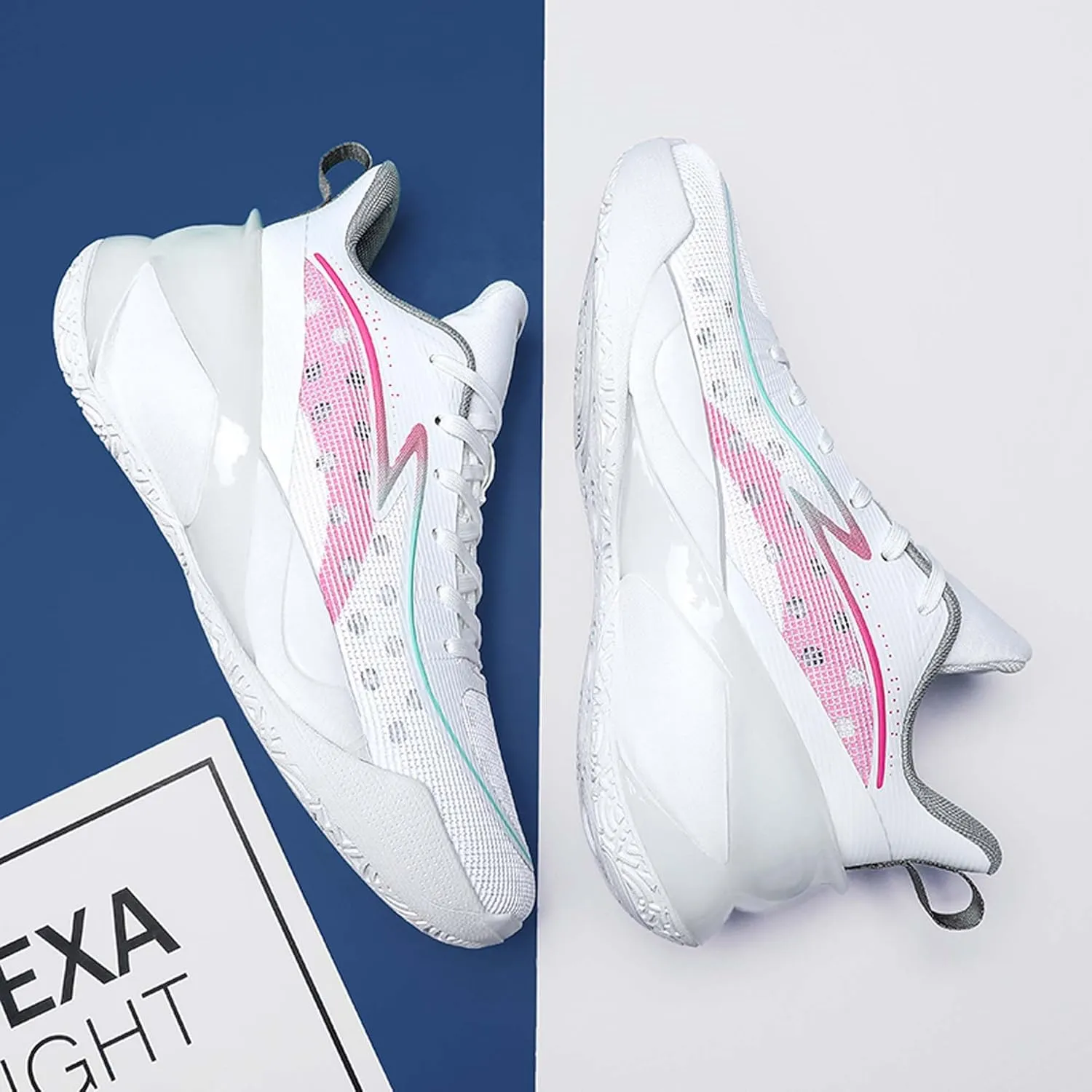 Neutral Fashion Sports Shoes Indoor and Outdoor Anti Slip Training Competition Professional Basketball Shoes Arch Support Team Training Shoes Anti Slip Running Shoes