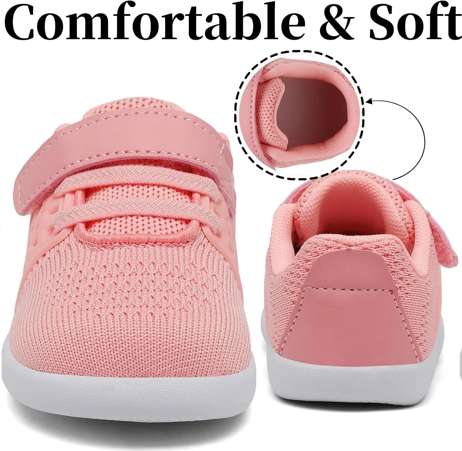 Nihaoya Baby Shoes Girls Boys First Walking Shoes Mesh Lightweight Toddler Cute Sneakers Flexible Sole 0-24 Month 2-3 Years Old