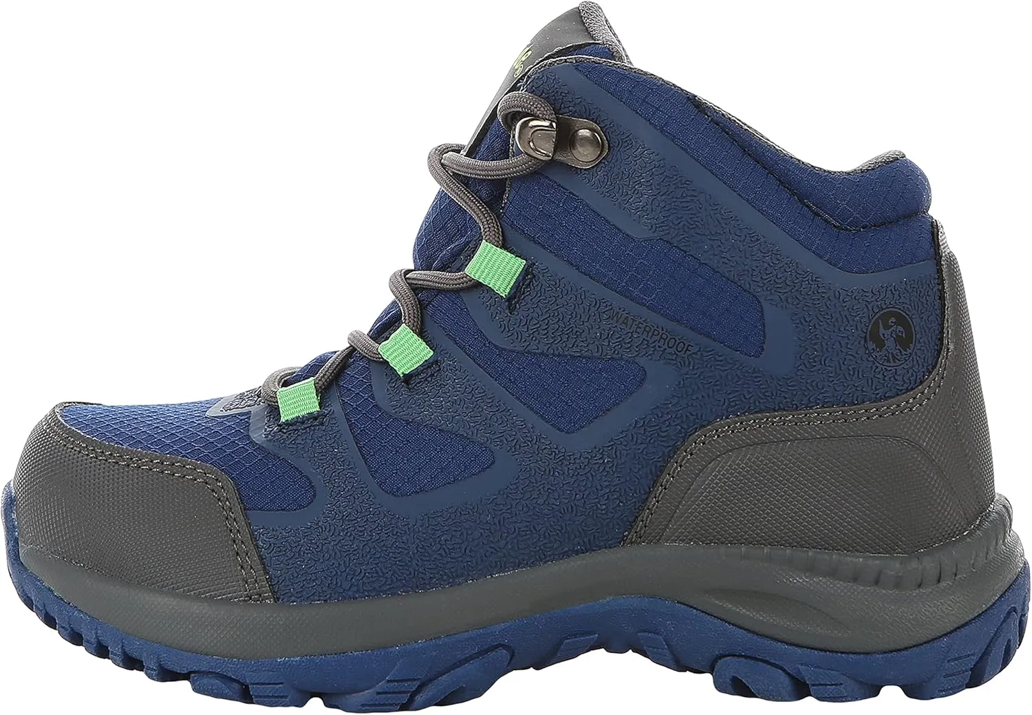 Northside Kids Hargrove Mid Hiking Boot - Waterproof Sealed Membrane Lightweight Compression Moulded EVA Midsole - Breathable & Washable Insole with Speed Lacing System