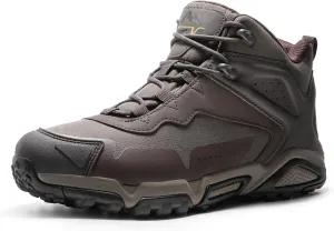 NORTIV 8 Men's Waterproof Hiking Boots, Lightweight Tactical Boots for Men, Mid Ankle Men's Hiking Boots for Trekking Trails, Outdoor Adventures Hiking