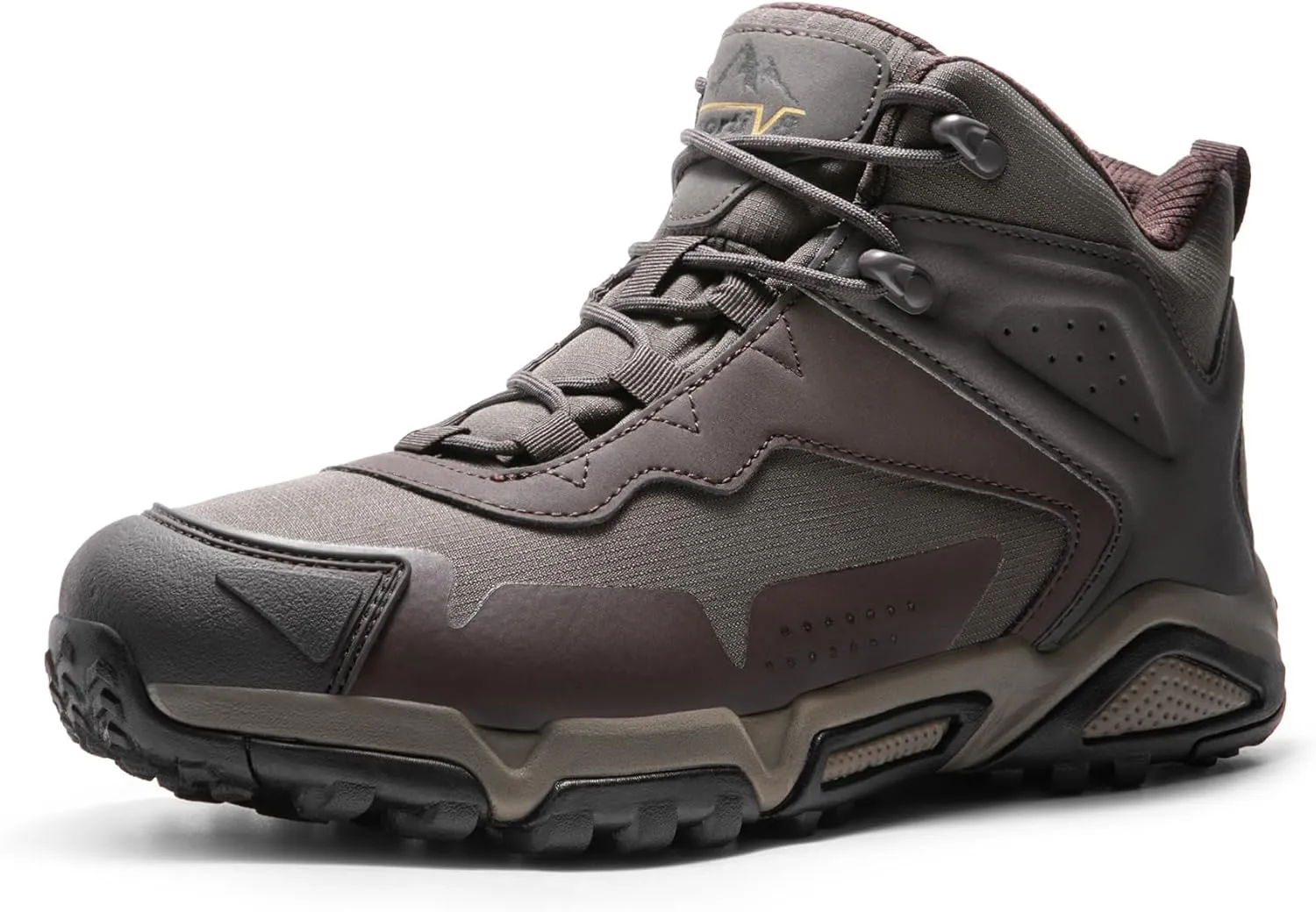 NORTIV 8 Men's Waterproof Hiking Boots, Lightweight Tactical Boots for Men, Mid Ankle Men's Hiking Boots for Trekking Trails, Outdoor Adventures Hiking