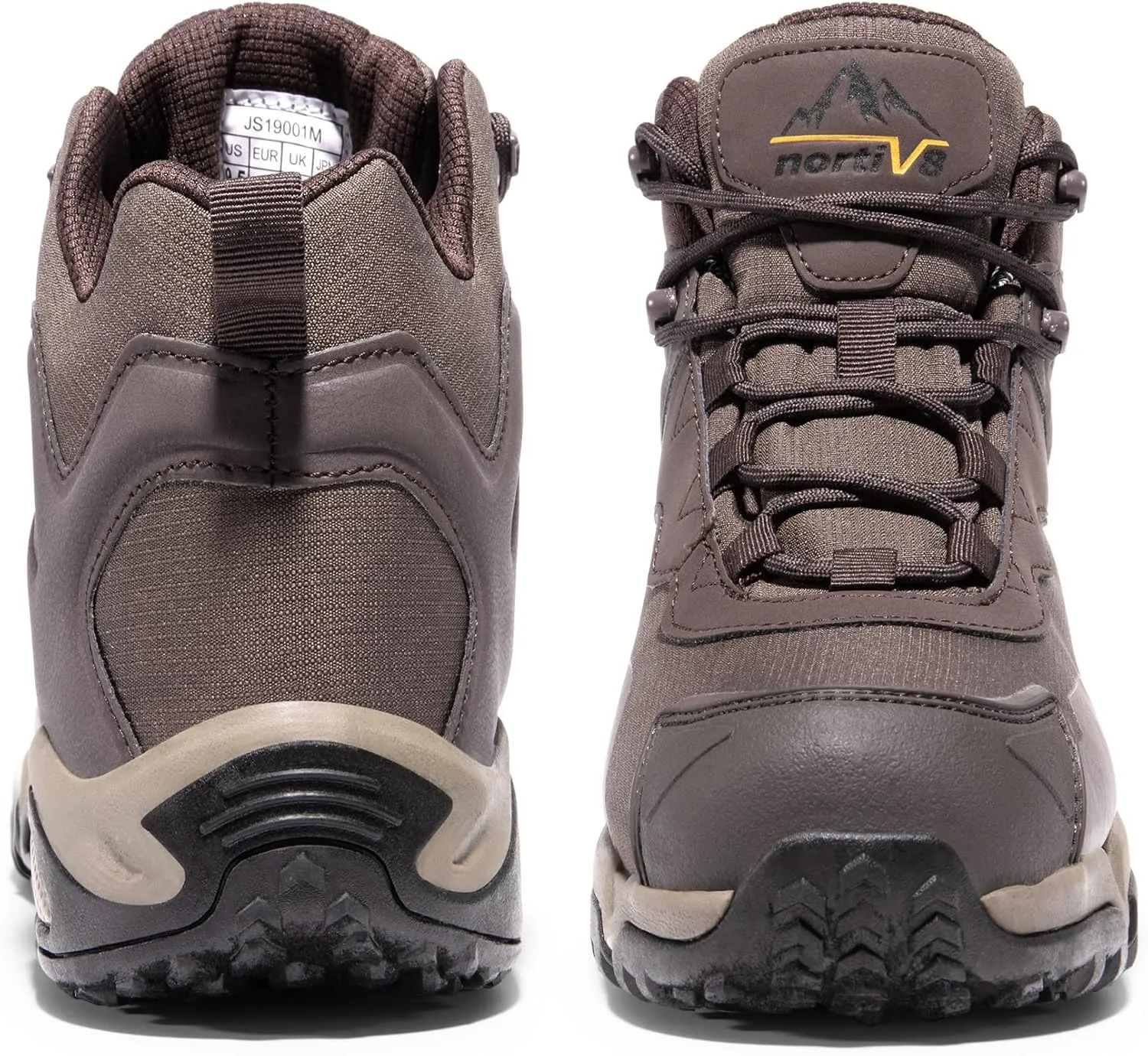 NORTIV 8 Men's Waterproof Hiking Boots, Lightweight Tactical Boots for Men, Mid Ankle Men's Hiking Boots for Trekking Trails, Outdoor Adventures Hiking