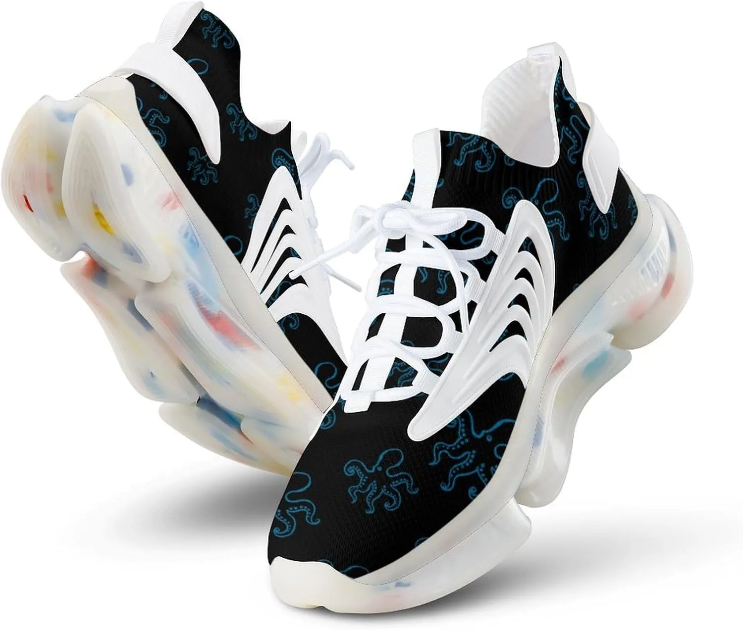 Octopus Men's Running Shoes Lightweight Walking Shoe Breathable Sneaker