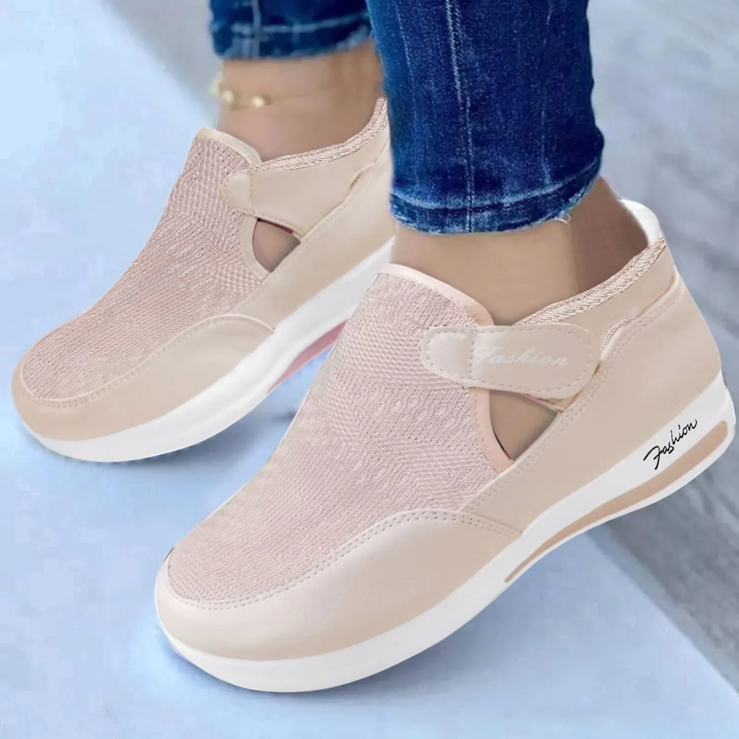 Platform Sneakers for Women Fashion Zapatos Das OrtopéDicos para Mujeres Casual Dress Shoes for Women Wide Width Plantar Fasciitis Shoes Women Slip Ons Wide Women Slip On Sneakers