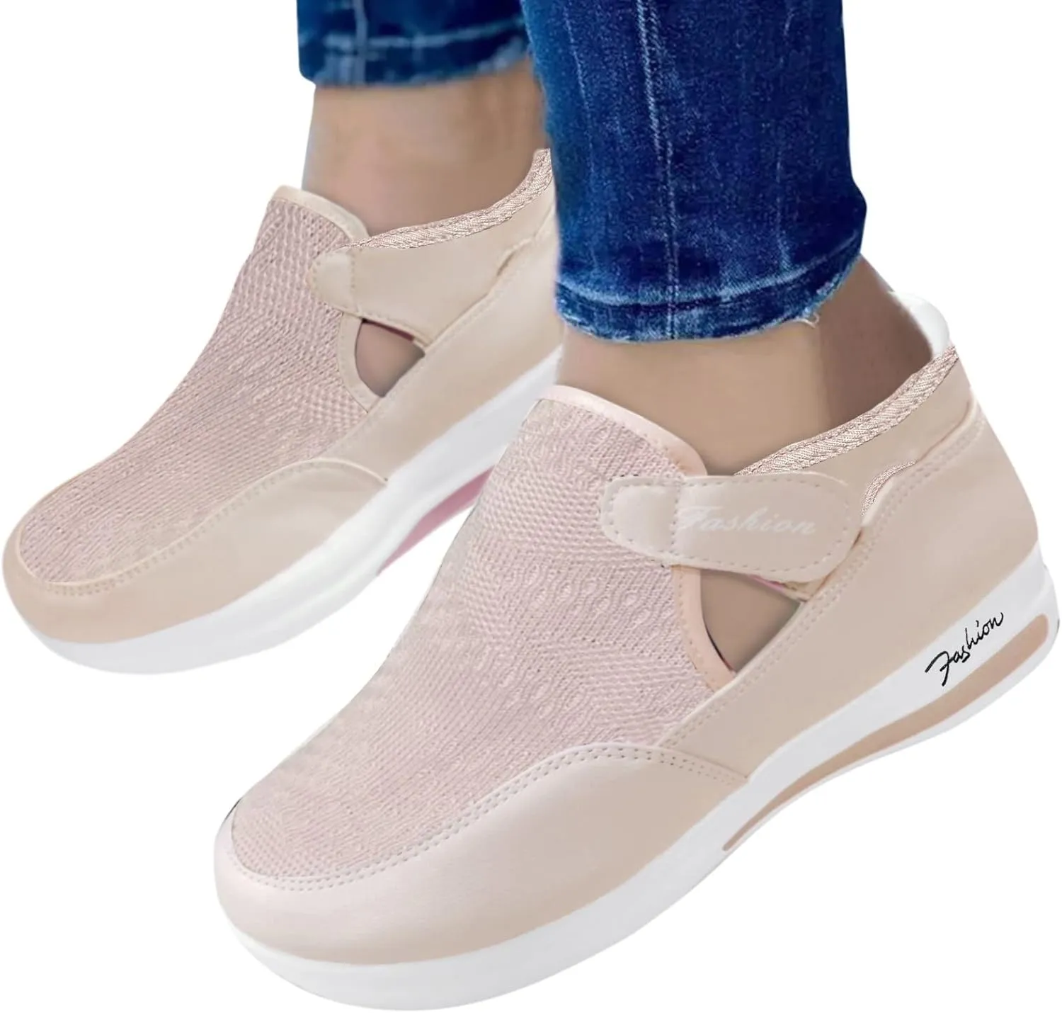 Platform Sneakers for Women Fashion Zapatos Das OrtopéDicos para Mujeres Casual Dress Shoes for Women Wide Width Plantar Fasciitis Shoes Women Slip Ons Wide Women Slip On Sneakers