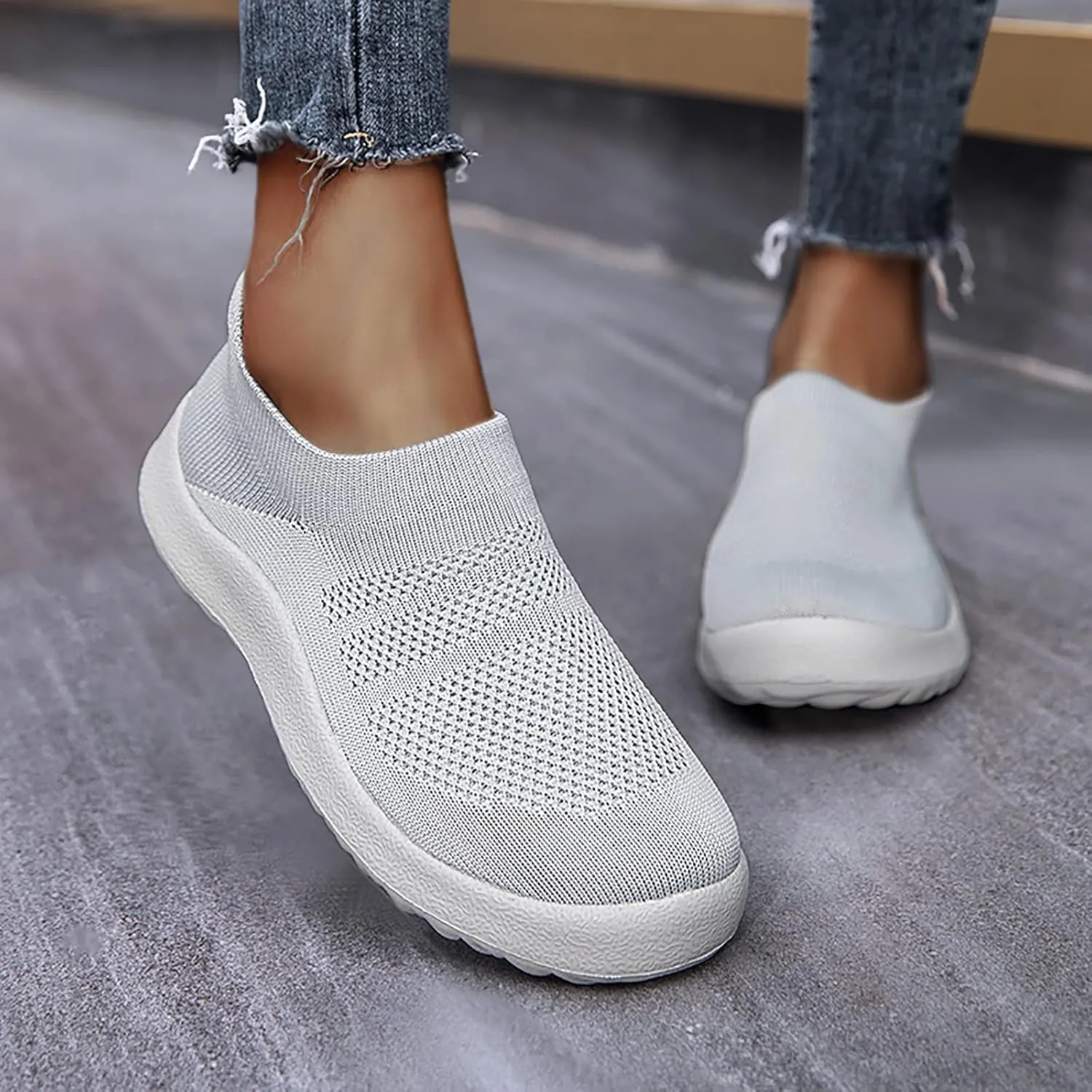 Platform Sneakers for Women Slip On Black Comfy Winter Shoes Women Brown Comfortable Walking Shoes for Women Black Non Slip Shoes for Women Plantar Fasciitis Women Slip On Tennis Shoes Size 8