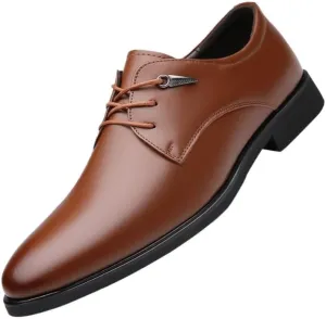 Premium Men's Derby Shoes - Versatile Dress Oxfords Business Casual to Formal Wedding Prom Tuxedo Shoes Memory Foam Insole