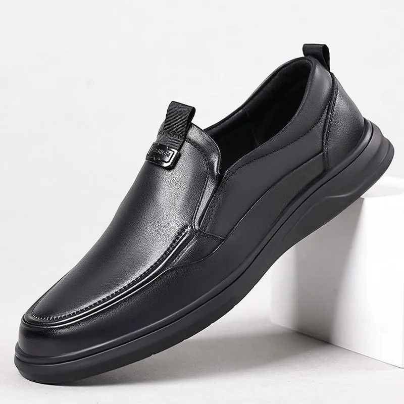 Professional Cap Toe Men's Oxford Shoes Cushioned Orthotic Support Business Conferences Black Tie Events Durable Sole