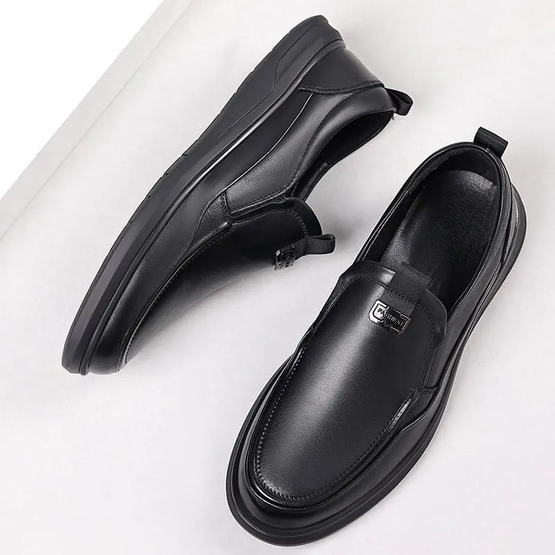 Professional Cap Toe Men's Oxford Shoes Cushioned Orthotic Support Business Conferences Black Tie Events Durable Sole