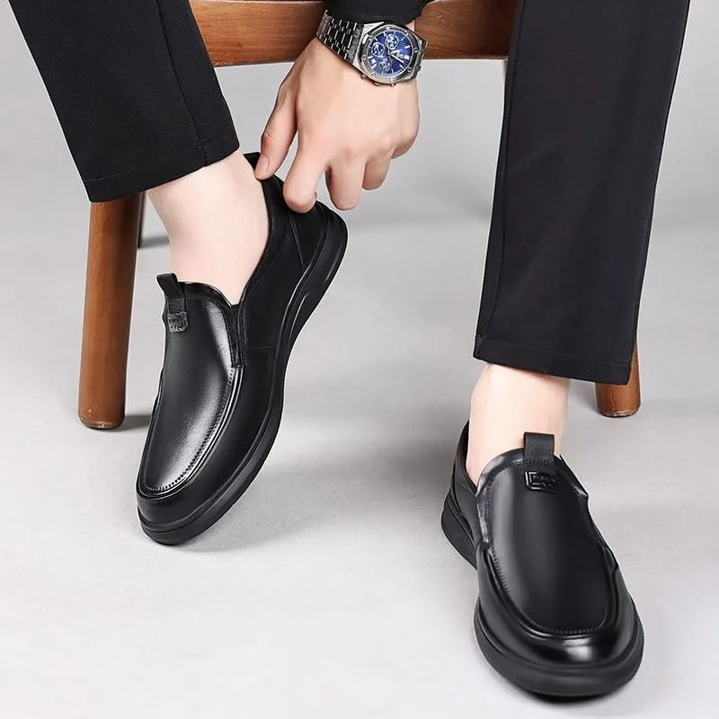 Professional Cap Toe Men's Oxford Shoes Cushioned Orthotic Support Business Conferences Black Tie Events Durable Sole